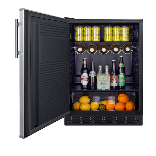 Summit 24" Wide All-Refrigerator, ADA Compliant (FF708BLSSADALHD) view 4