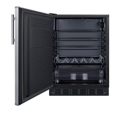 Summit 24" Wide All-Refrigerator, ADA Compliant (FF708BLSSADALHD) view 2