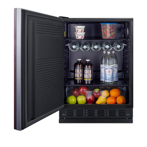 Summit 24" Wide All-Refrigerator (Panel Not Included) (FF708BLSSRSIFLHD) view 2