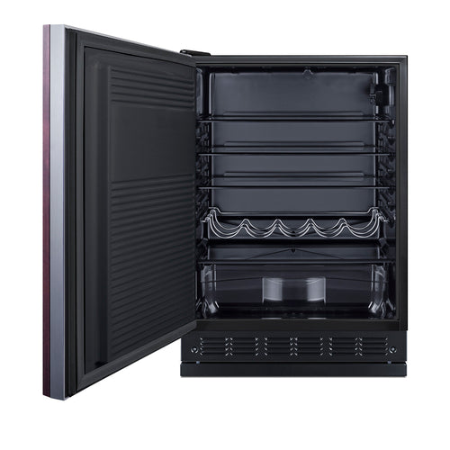 Summit 24" Wide All-Refrigerator (Panel Not Included) (FF708BLSSRSIFLHD)