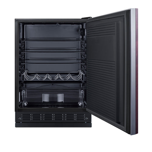 Summit 24" Wide All-Refrigerator (Panel Not Included) (FF708BLSSRSIF) view 2