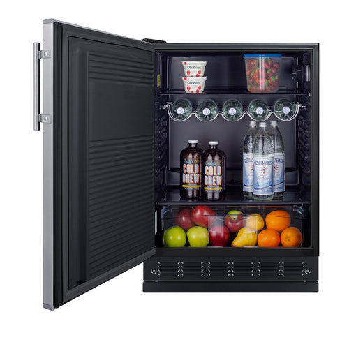 Summit 24" Wide All-Refrigerator (FF708BLSSRSLHD) view 4