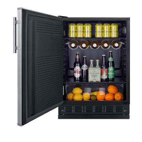 Summit 24" Wide All-Refrigerator (FF708BLSSRSLHD) view 2