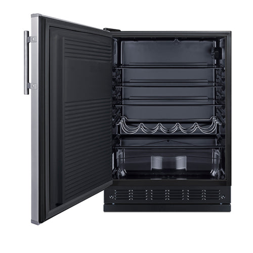 Summit 24" Wide All-Refrigerator (FF708BLSSRSLHD)