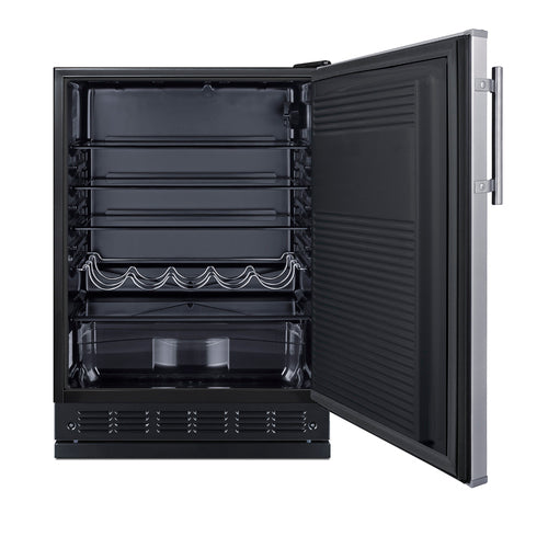 Summit 24" Wide All-Refrigerator (FF708BLSSRS) view 3