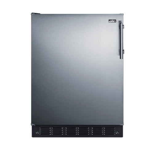 Summit 24" Wide Refrigerator-Freezer, ADA Compliant (CT66BK2SSADALHD)