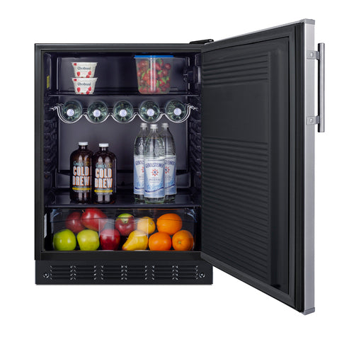 Summit 24" Wide All-Refrigerator, ADA Compliant (FF708BLSSADA) view 5