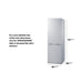 Summit 24" Wide Wide Bottom Mount Refrigerator-Freezer (FFBF121WLHD) view 6