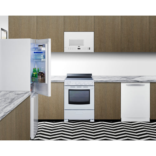 Summit 24" Wide Bottom Mount Refrigerator-Freezer (FFBF121W) view 2
