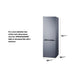 Summit 24" Wide Bottom Mount Refrigerator-Freezer (FFBF124SSLHD) view 6