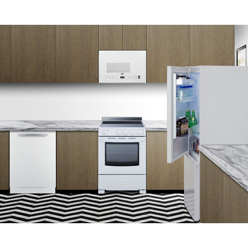 Summit 28" Wide Bottom Mount Refrigerator-Freezer (FFBF151WLHD) view 2