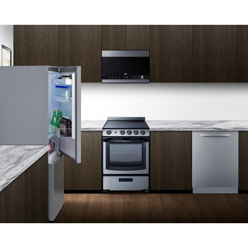 Summit 28" Wide Bottom Mount Refrigerator-Freezer (FFBF154SS) view 2