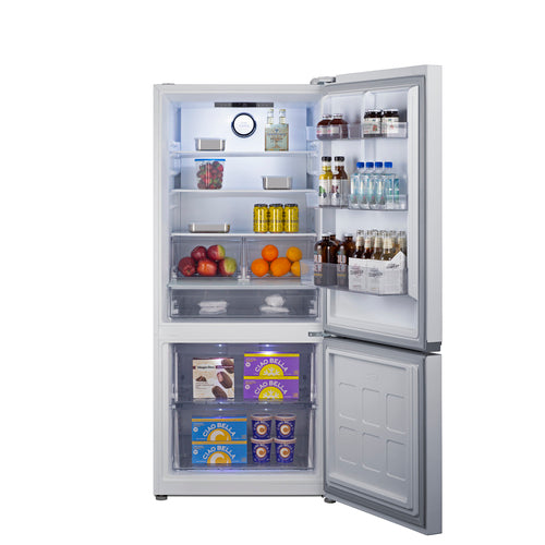 Summit 30" Wide Bottom-Mount Refrigerator-Freezer, Counter Depth (FFBF172W) view 5