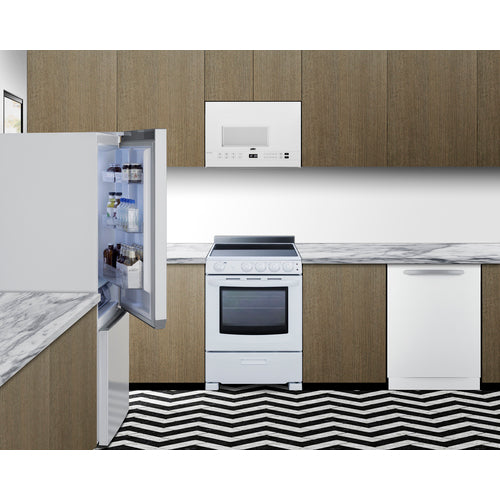 Summit 30" Wide Bottom-Mount Refrigerator-Freezer, Counter Depth (FFBF172W) view 2