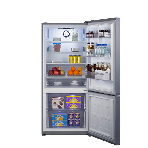 Summit 30" Wide Bottom-Mount Refrigerator-Freezer, Counter Depth (FFBF173SS) view 5