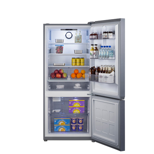 Summit 30" Wide Bottom Freezer Refrigerator with Icemaker, Counter Depth (FFBF174SSIM) view 2
