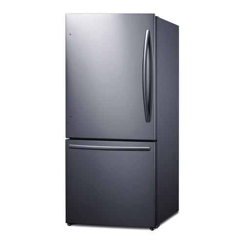 Summit 31" Wide Bottom Freezer Refrigerator with Icemaker (FFBF179SSIMLHD) view 2