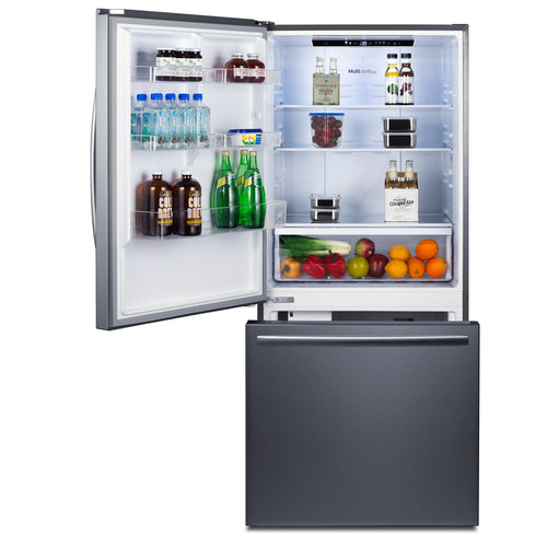 Summit 31" Wide Bottom Freezer Refrigerator with Icemaker (FFBF179SSIMLHD) view 5