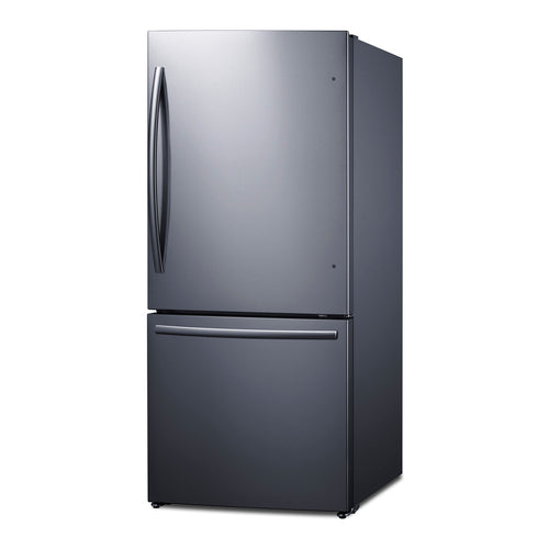 Summit 31" Wide Bottom Freezer Refrigerator with Icemaker (FFBF179SSIM) view 3