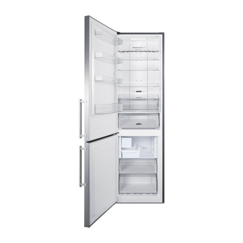 Summit 24" Wide Bottom Freezer Refrigerator With Icemaker (FFBF181ES2IMLHD)