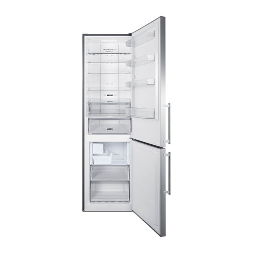 Summit 24" Wide Bottom Freezer Refrigerator With Icemaker (FFBF181ES2IM)
