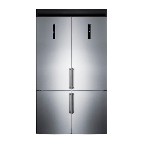Summit 48" Wide Bottom Freezer Refrigerator Set (FFBF181ES2KIT48)