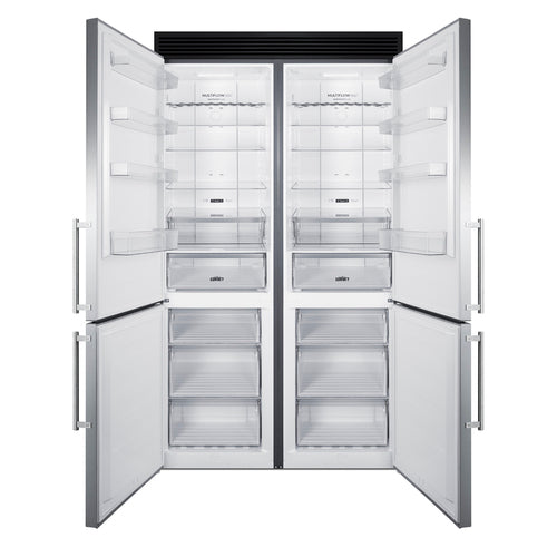 Summit 48" Wide Bottom Freezer Refrigerator Set (FFBF181ES2KIT48) view 2