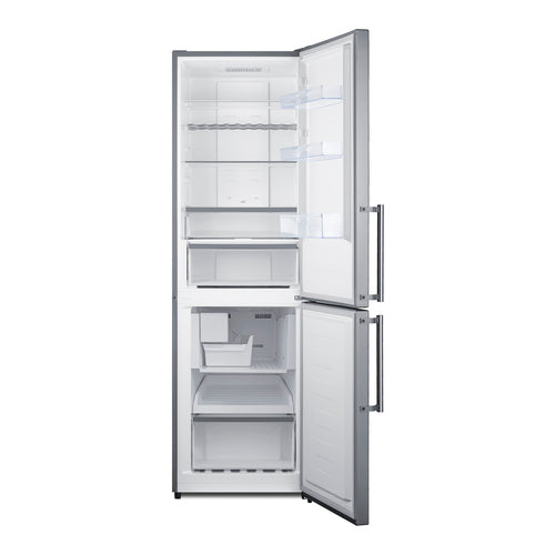 Summit 24" Wide Bottom Freezer Refrigerator with Icemaker (FFBF235PLIM) view 2