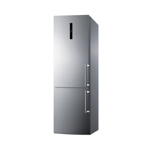 Summit 24" Wide Bottom Freezer Refrigerator (FFBF249SS2LHD) view 2