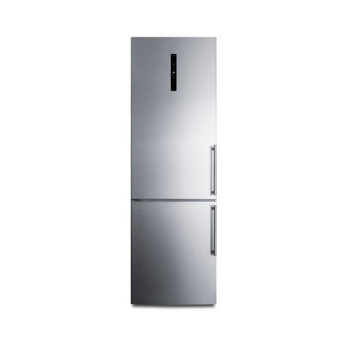 Summit 24" Wide Bottom Freezer Refrigerator (FFBF249SS2LHD)