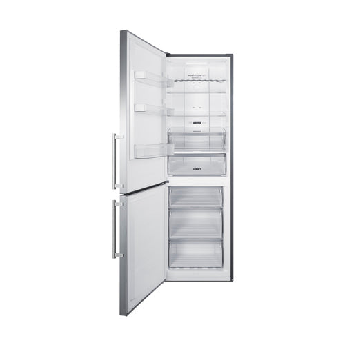 Summit 24" Wide Bottom Freezer Refrigerator (FFBF249SS2LHD) view 3