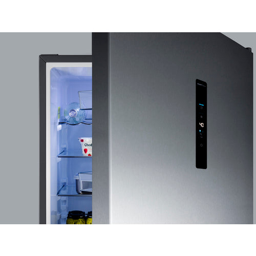Summit 24" Wide Bottom Freezer Refrigerator (FFBF249SS2) view 5