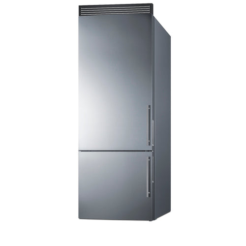 Summit 28" Wide Bottom Freezer Refrigerator (FFBF279SSXH72LHD) view 2