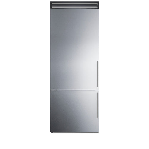 Summit 28" Wide Bottom Freezer Refrigerator (FFBF279SSXH72LHD)