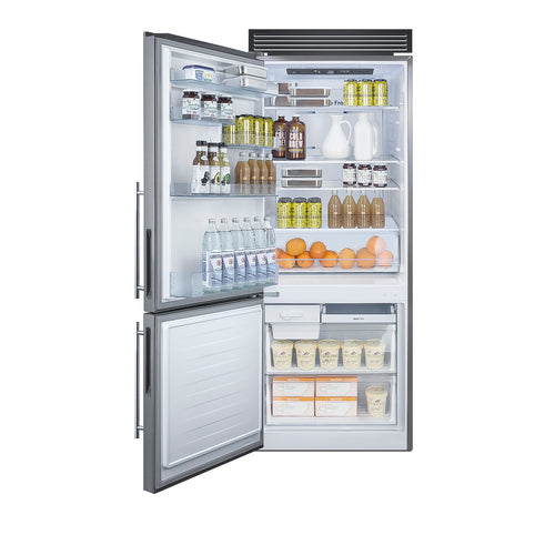 Summit 28" Wide Bottom Freezer Refrigerator (FFBF279SSXH72LHD) view 4