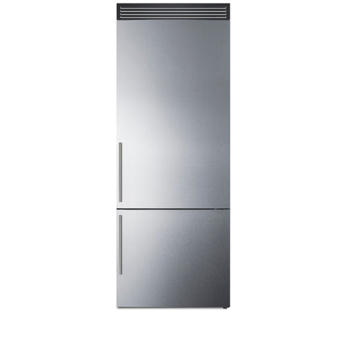 Summit 28" Wide Bottom Freezer Refrigerator (FFBF279SSXH72)