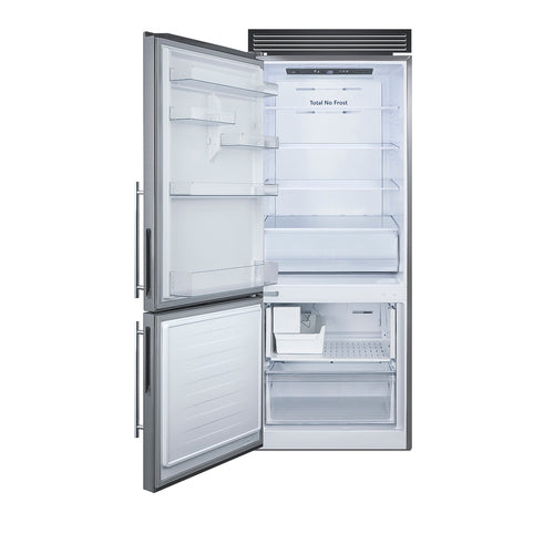 Summit 28" Wide Bottom Freezer Refrigerator (FFBF279SSXIMH72LHD)