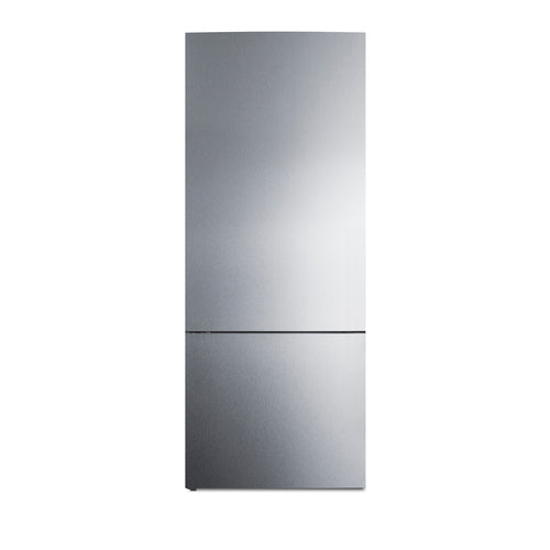 Summit 28" Wide Bottom Freezer Refrigerator (FFBF279SSXLHD)