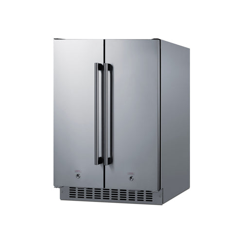 Summit 24" Wide Built-In Refrigerator-Freezer (FFRF24SSCSS) view 3