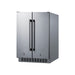 Summit 24" Wide Built-In Refrigerator-Freezer (FFRF24SSCSS) view 3