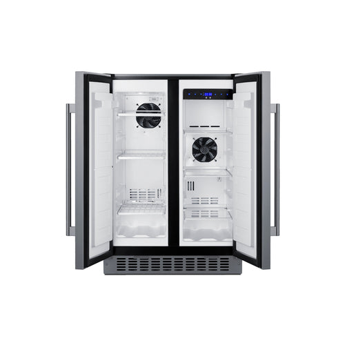 Summit 24" Wide Built-In Refrigerator-Freezer (FFRF24SSCSS) view 4