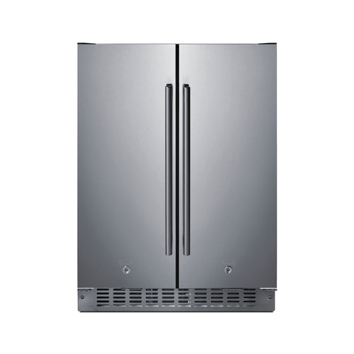 Summit 24" Wide Built-In Refrigerator-Freezer (FFRF24SSCSS)