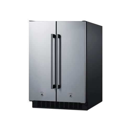 Summit 24" Wide Built-In Refrigerator-Freezer (FFRF24SS) view 3