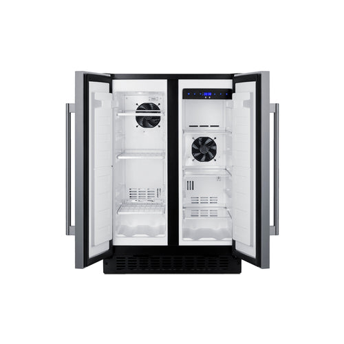 Summit 24" Wide Built-In Refrigerator-Freezer (FFRF24SS) view 4