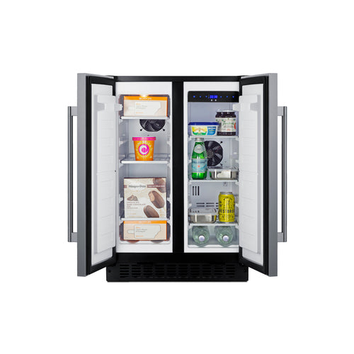 Summit 24" Wide Built-In Refrigerator-Freezer (FFRF24SS) view 5
