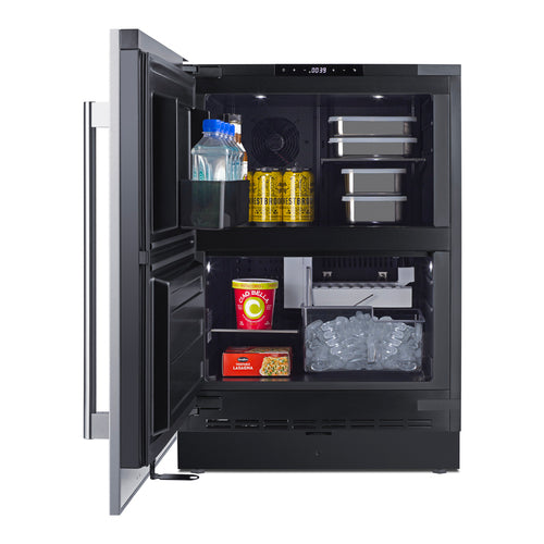 Summit 24" Wide Refrigerator-Freezer with Factory-Installed Icemaker (FFRF5IMLHD) view 4