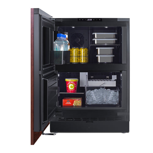 Summit 24" Wide Refrigerator-Freezer with Factory-Installed Icemaker (Panel Not Included) (FFRF5IMPNRLHD) view 4