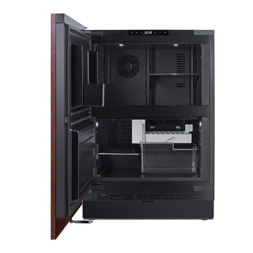 Summit 24" Wide Refrigerator-Freezer with Factory-Installed Icemaker (Panel Not Included) (FFRF5IMPNRLHD) view 5