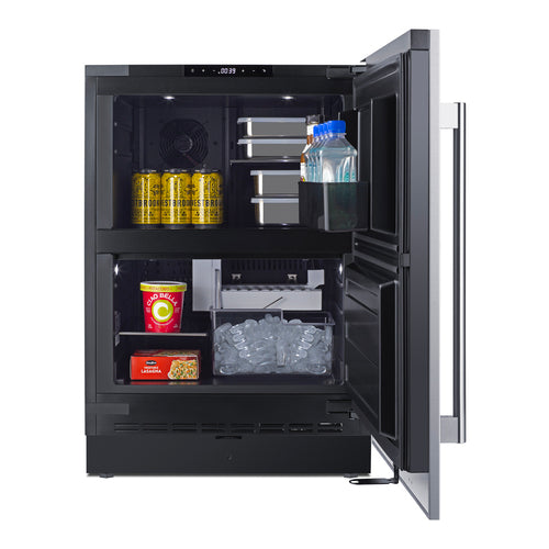 Summit 24" Wide Refrigerator-Freezer with Factory-Installed Icemaker (FFRF5IM) view 4