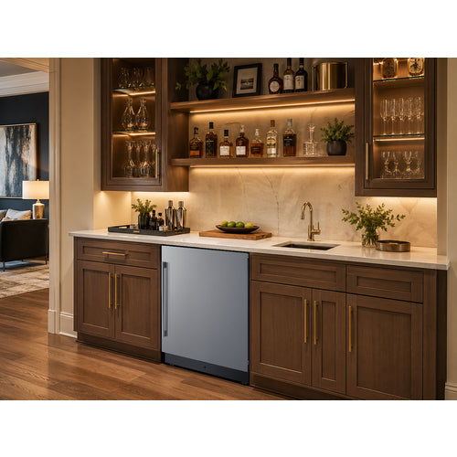 Summit 24" Wide Refrigerator-Freezer with Factory-Installed Icemaker (FFRF5IM) view 3